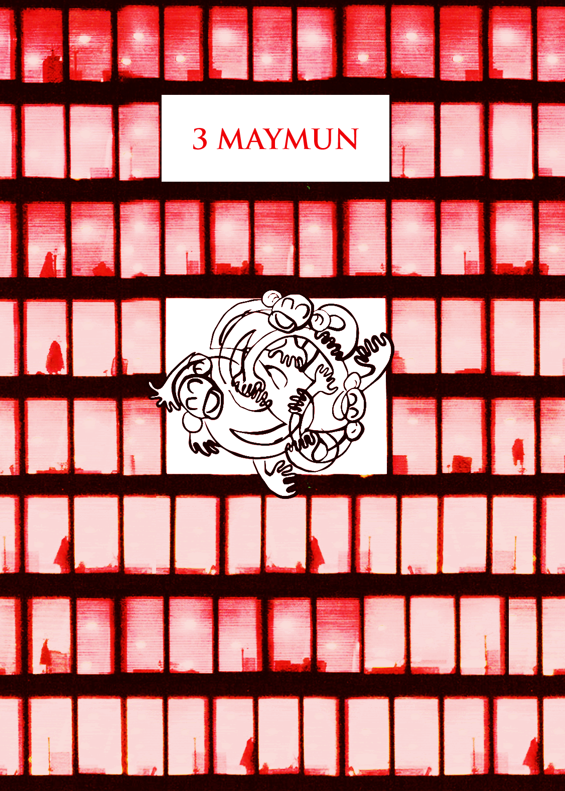 3 Maymun tiyatro oyunu afişi - Gri Sahne Beyoğlu